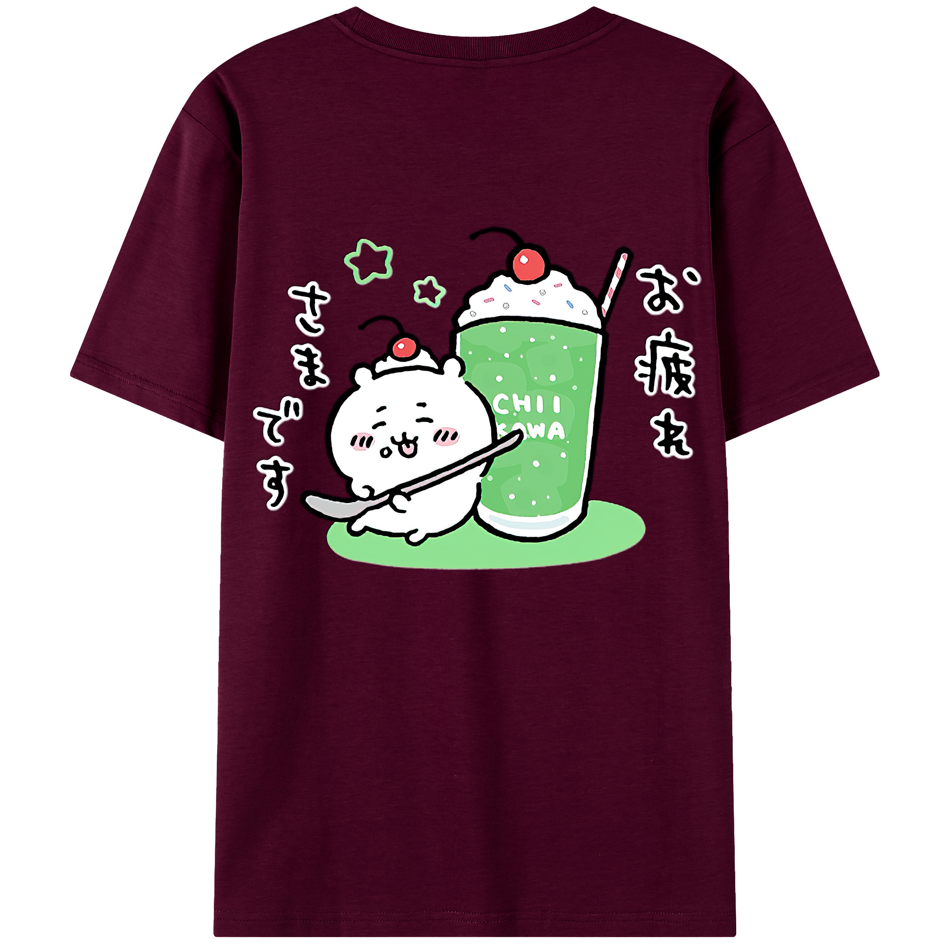 （画像用） ちいかわ ちいかわ Chii-kawa chiikawa レディース半袖Tシャツ(バックプリント)
